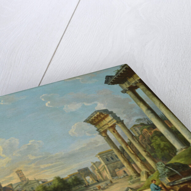 View of Campo Vaccino in Rome, 1740 by Giovanni Paolo Pannini or Panini