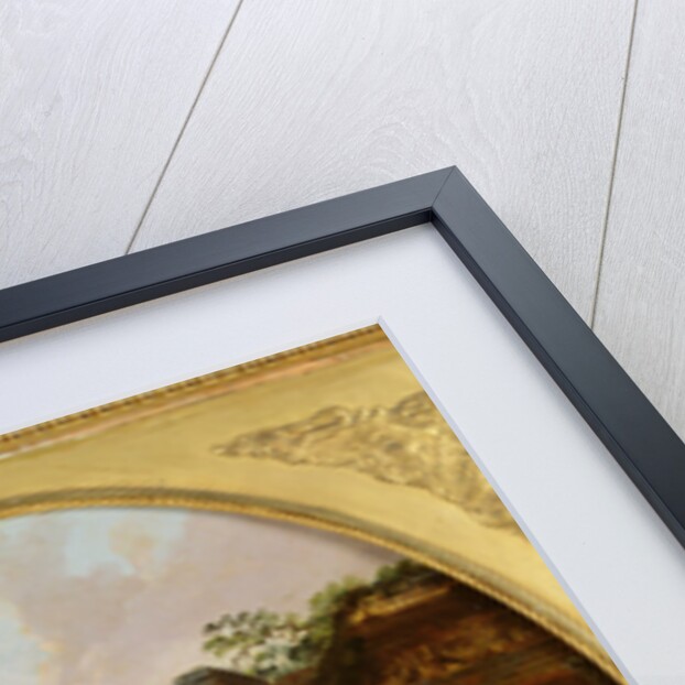 Temple of Vesta and the Arch of Janus Quadrifons by Hubert Robert