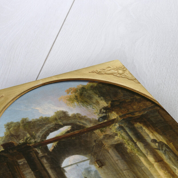 Ancient ruins in Rome by Hubert Robert