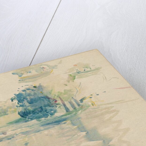 Geraniums by the lake, 1893 by Berthe Morisot