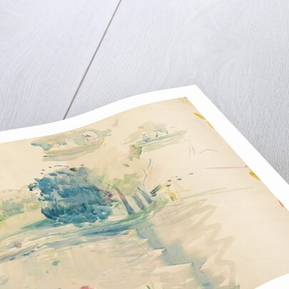 Geraniums by the lake, 1893 by Berthe Morisot