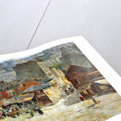 Street scene in Montmartre by Abel-Truchet