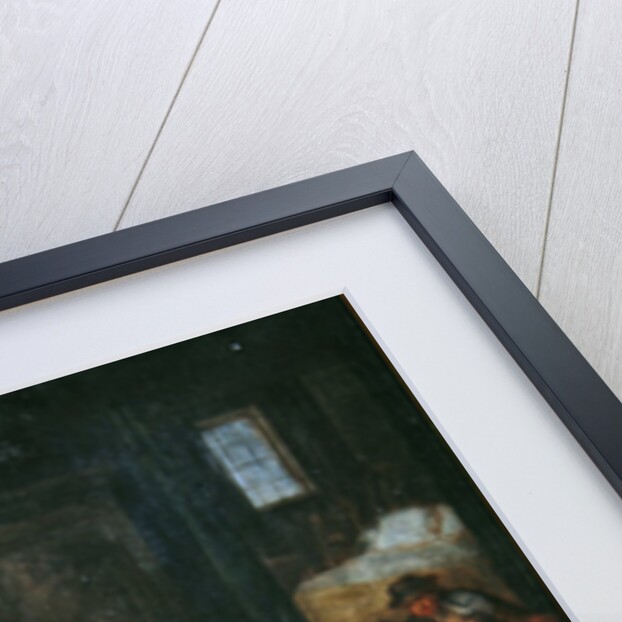 Interior scene by Antoine Francois Saint-Aubert