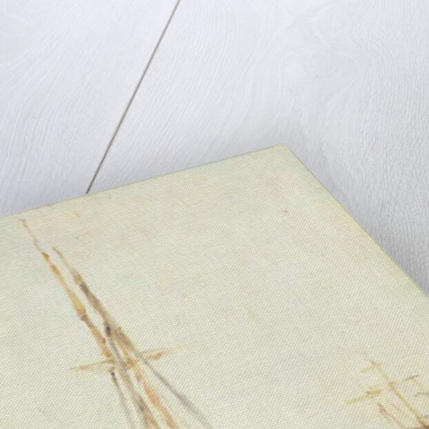 Boats on a canal by Stanislas Victor Edouard Lepine