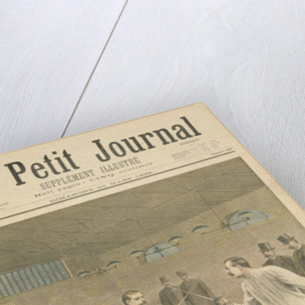 Title page depicting the Henry-Picquart duel, opposing officers during the Dreyfus affair by Henri Meyer