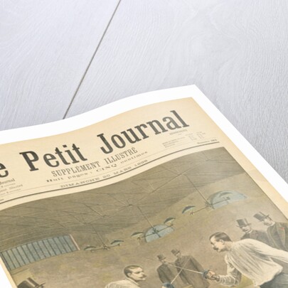 Title page depicting the Henry-Picquart duel, opposing officers during the Dreyfus affair by Henri Meyer