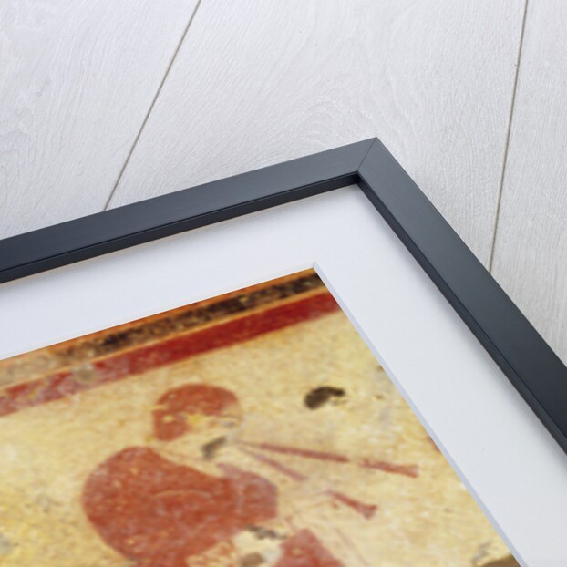 Two horses and a a musician by Etruscan