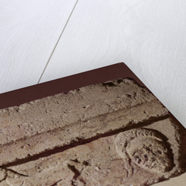 Lintel frieze with heads and horses by Gaulish Gaulish