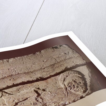 Lintel frieze with heads and horses by Gaulish Gaulish