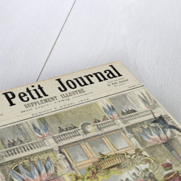 Title page depicting the mid-Lent parade in front of the Petit Journal offices by Henri Meyer