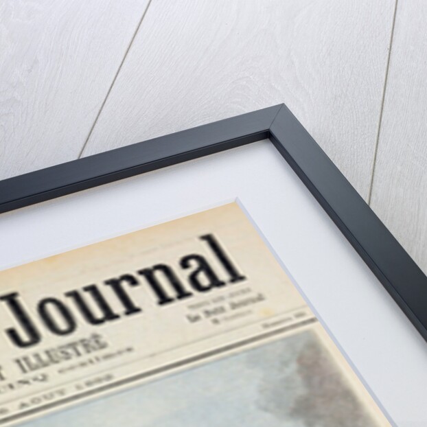 Title page depicting the troubles in Astrakhan during the time of cholera in Russia by Henri Meyer