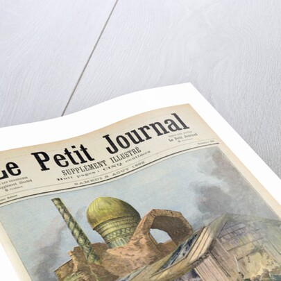 Title page depicting the troubles in Astrakhan during the time of cholera in Russia by Henri Meyer