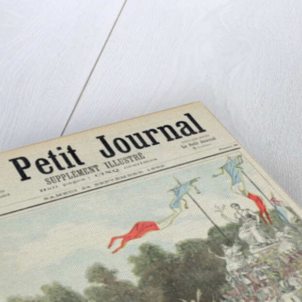 Title page depicting the national holiday on 22nd September celebrating the centennial of the proclamation of the Republic by Henri Meyer