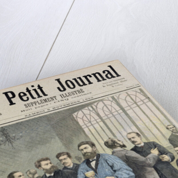 Title page depicting the bar in the House of Deputies by Henri Meyer