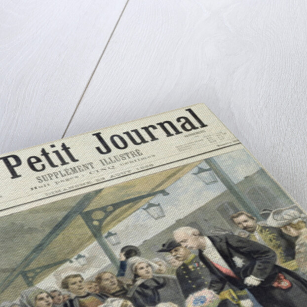 Title page depicting the presidential trip of Felix Faure to Britain by Fortune Louis Meaulle