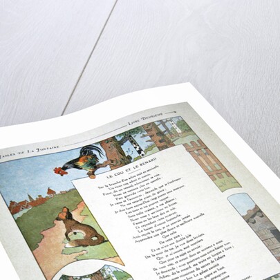 The cockerel and the fox by Benjamin Rabier