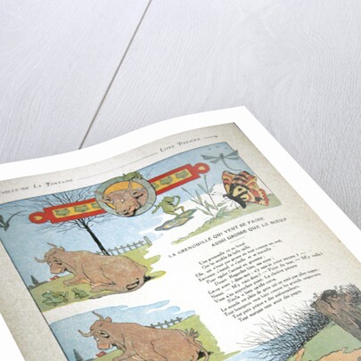 The frog who wanted to be as fat as the bull by Benjamin Rabier