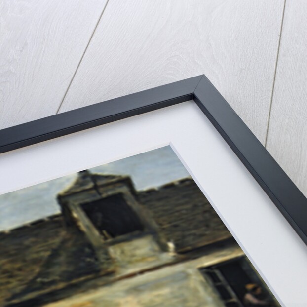 Courtyard of a bakery near Paris, or Courtyard of a House near Paris, c.1865-70 by Jean Baptiste Camille Corot