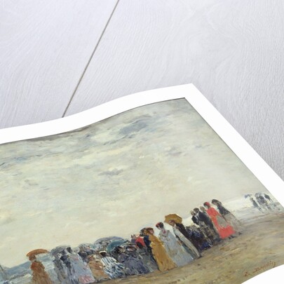 Swimmers on Trouville beach, 1869 by Eugene Louis Boudin