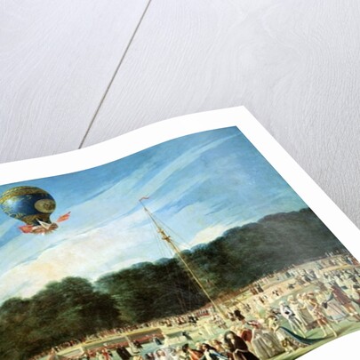 The Ascent of the Montgolfier Balloon at Aranjuez, c.1764 by Antonio Carnicero