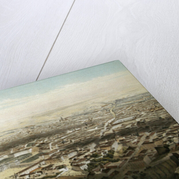 General view of Madrid taken from the Bridge of Segovia, 1854 by Alfred Guesdon