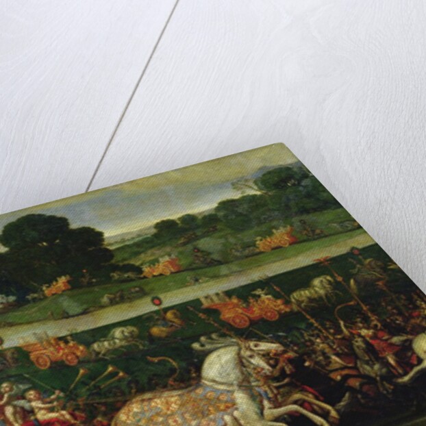 Earth, detail of the left carriage with nine Muses, c.1640-41 by Claude Deruet