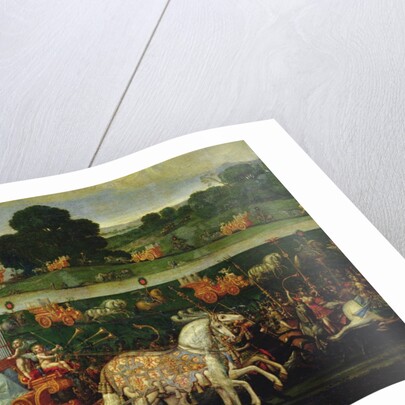 Earth, detail of the left carriage with nine Muses, c.1640-41 by Claude Deruet