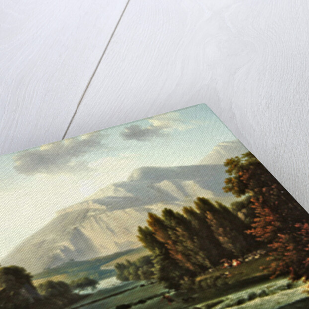 Mountainous landscape by Alexandre Hyacinthe Dunouy