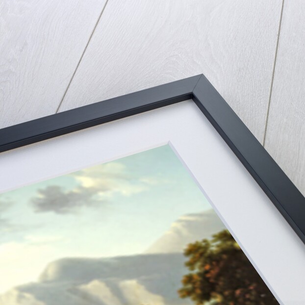 Mountainous landscape by Alexandre Hyacinthe Dunouy