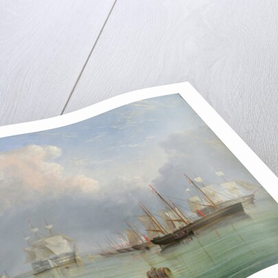 Ships off Ryde by Arthur Wellington Fowles