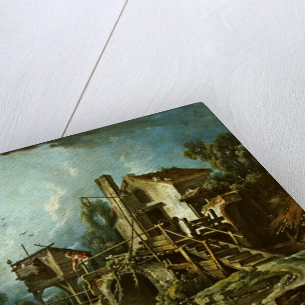 The Quiquengrogne windmill at Charenton, or the Charenton Windmill, c.1750-60 by Francois Boucher