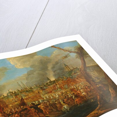 Siege of a city by the Imperials, maybe the siege of Magdeburg in 1631, c.1650 by Pieter Molenaer