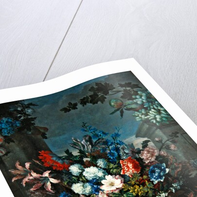 Flowers and fruit by Jean-Baptiste Monnoyer