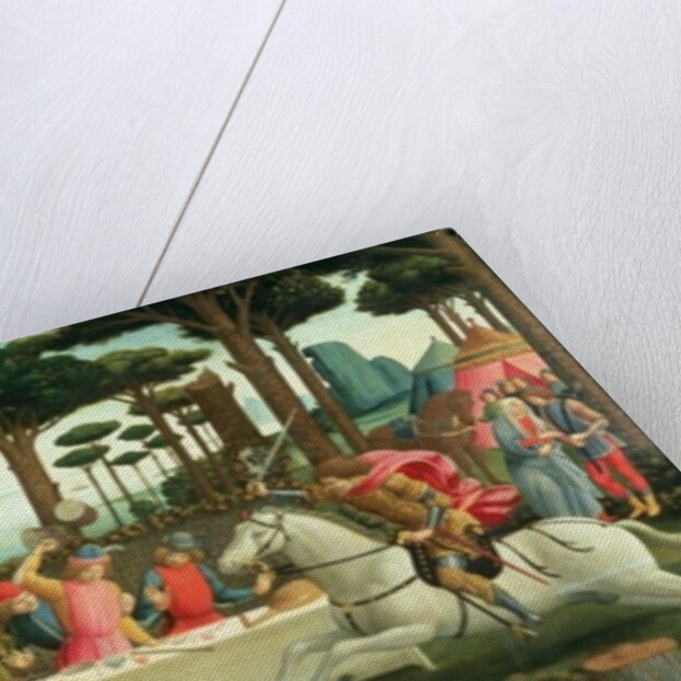 The Banquet in the Pinewoods: Scene III of The Story of Nastagio degli Onesti, c.1483 by Sandro Botticelli