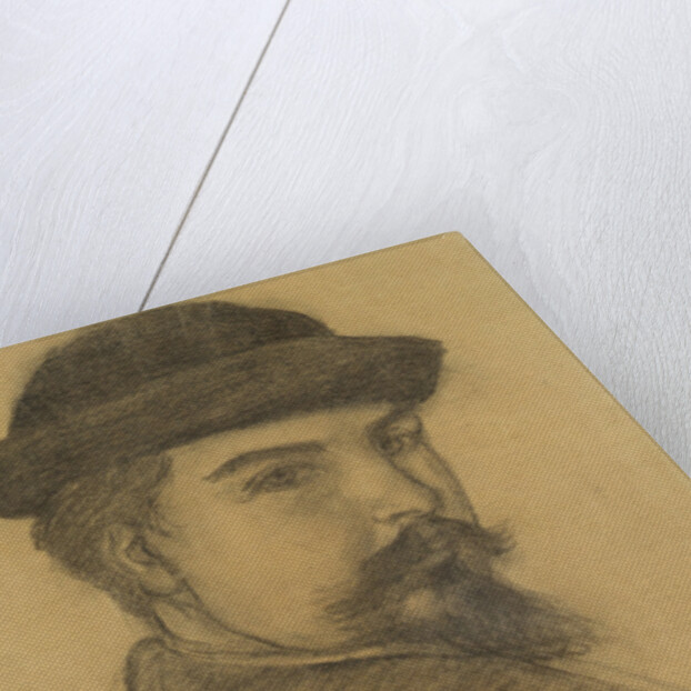 Portrait of the artist in a black hat by Maurice Denis