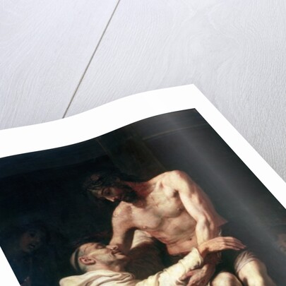 Christ Embracing St. Bernard by Francisco Ribalta