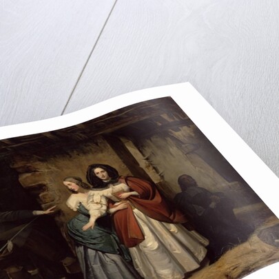 The Flight of Henrietta-Maria of France, Queen of England in 1638, 1835 by Francois-Augustin Desmoulins