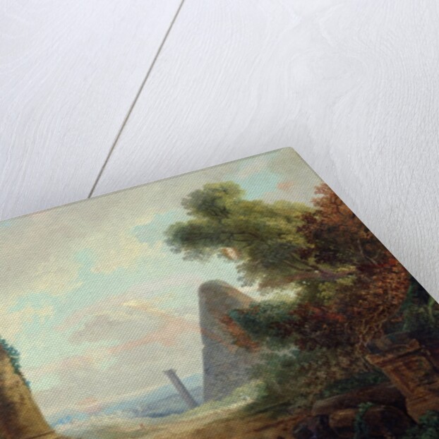 Fountain of Minerva, Rome, 1772 by Hubert Robert