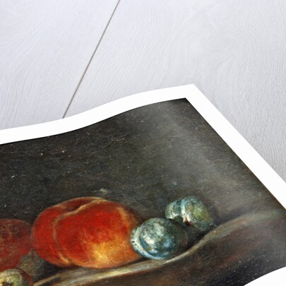 Peaches, Pears and Plums on a table by Jean-Baptiste Simeon Chardin