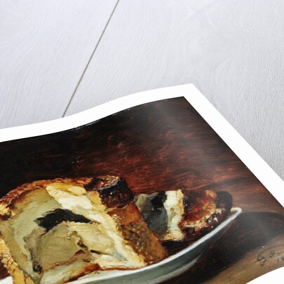 Still life of pie, 1884 by Guillaume Romain Fouace
