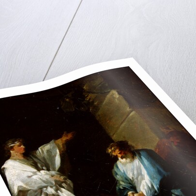 St Sebastian preaching the faith of Diocletian in prisons by Francois Andre Vincent