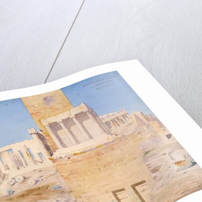 The Acropolis at Athens, 1844 by Gustave Bougerel
