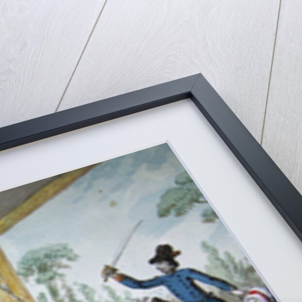 Riotous scene in a tavern during the period of the French Revolution, c.1789 by Etienne Bericourt