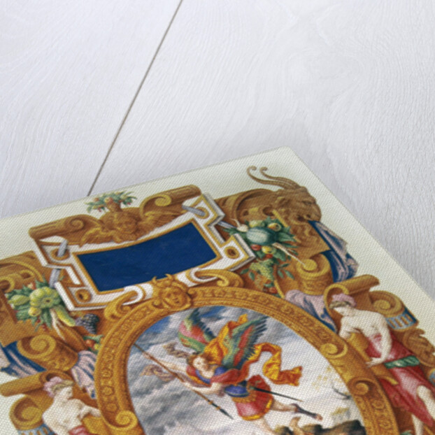 The archangel Saint Michael defeats the dragon by Jean the Elder Cousin