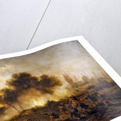 Paris Commune: assault on a cemetery by regular troops and capture of the barricades in May 1871, 1871 by Gustave Clarence Rodolphe Boulanger