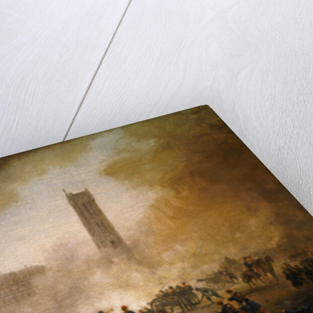 Paris Commune: fighting in front of the Tour Saint-Jacques, 1871 by Gustave Clarence Rodolphe Boulanger