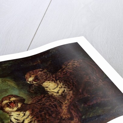 Two Leopards, c. 1820 by Theodore Gericault