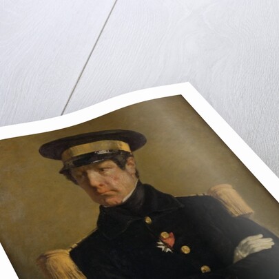 Pierre Claude Aimable Gachot, Naval Lieutenant, c. 1845 by Jean-Francois Millet