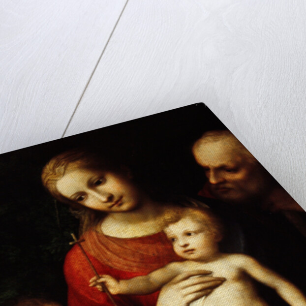 The Virgin and Child surrounded by St John the Baptist and St Joseph, 1517 by (c.1489-1534) Correggio