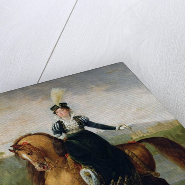Equestrian portrait of Catherine de Wurtemberg by Antoine Jean Gros